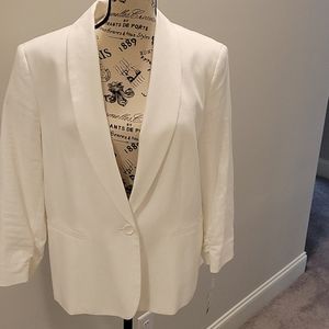 Nine West Whit Linen Blazer